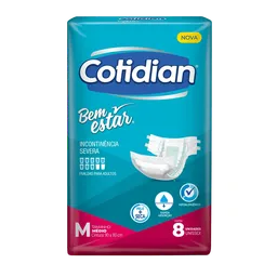 FRALDA COTIDIAN BEM ESTAR M 8 UNIDS