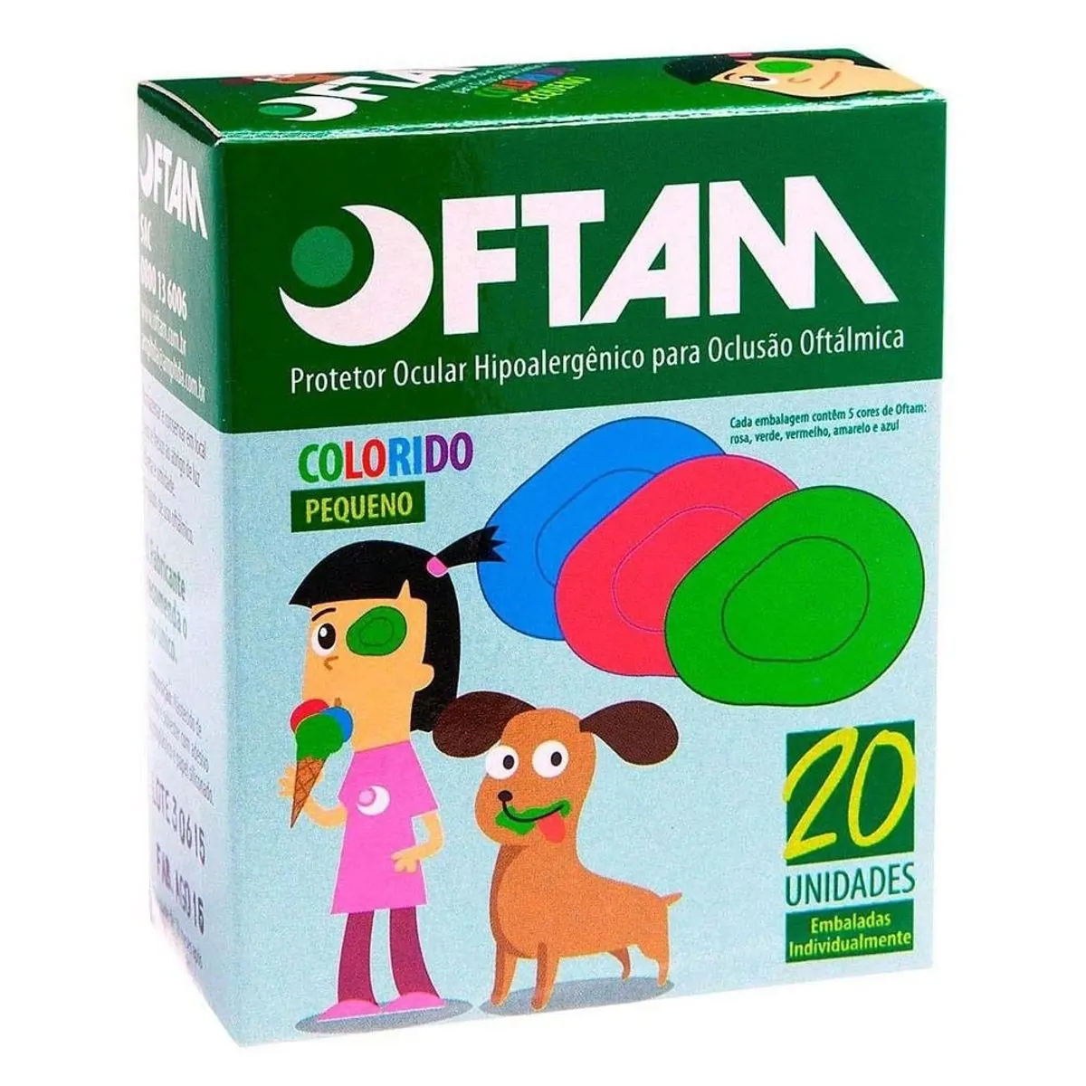 Oftam Infantil Colorido C/20