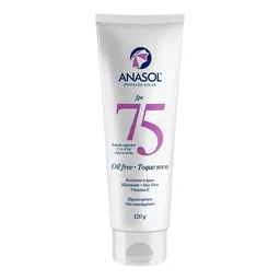 Protetor Solar Anasol Oil Free Toque Seco FPS75 120g