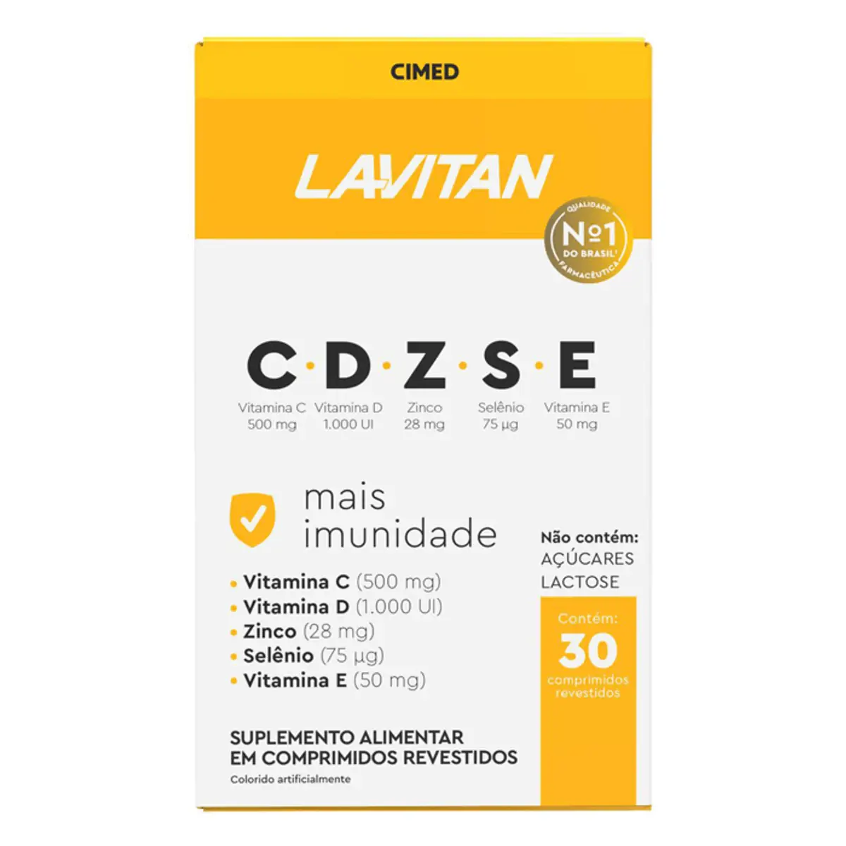 Suplemento Alimentar Lavitan CDZSE Mais Imunidade 30 Comprimidos