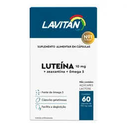 Lavitan Luteina + Zexantina + Omega 3 Cimed 60 Cápsulas
