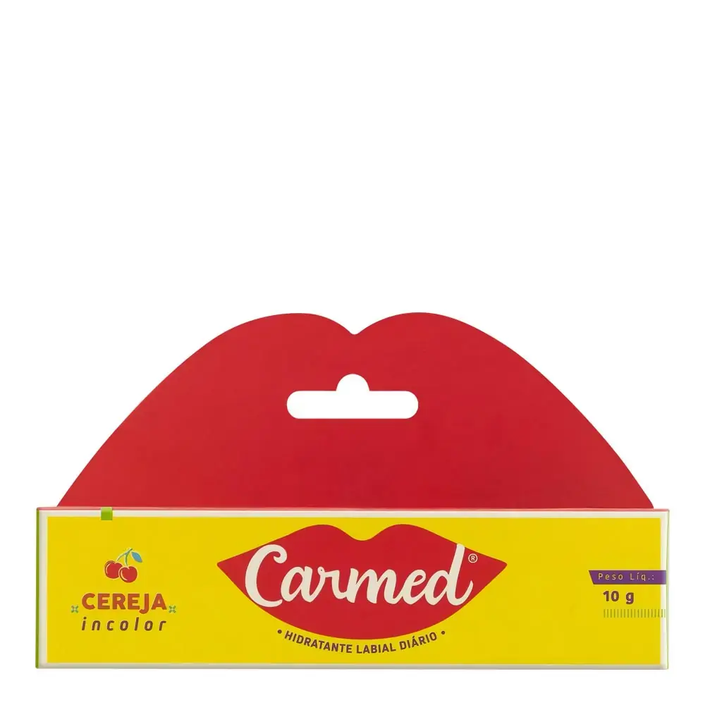 Hidratante Labial Cereja Carmed 10g - Protetor Labial Carmed Cereja 10g