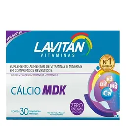 Suplemento Vitamínico Lavitan Cálcio MDK 30 Cápsulas