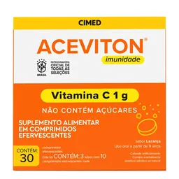 Vitamina C ACEVITON Imunidade 30 Comprimidos Efervescentes