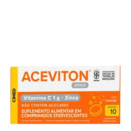 Vitamina C ACEVITON Zinco 10 Comprimidos Efervescentes