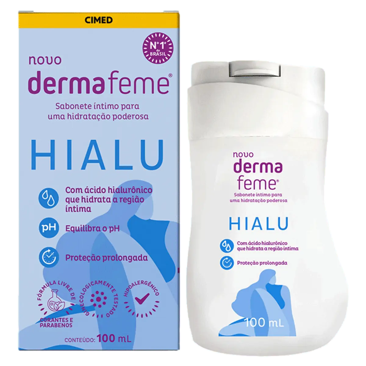 Sabonete Líquido Íntimo Dermafeme Hialu 100ml