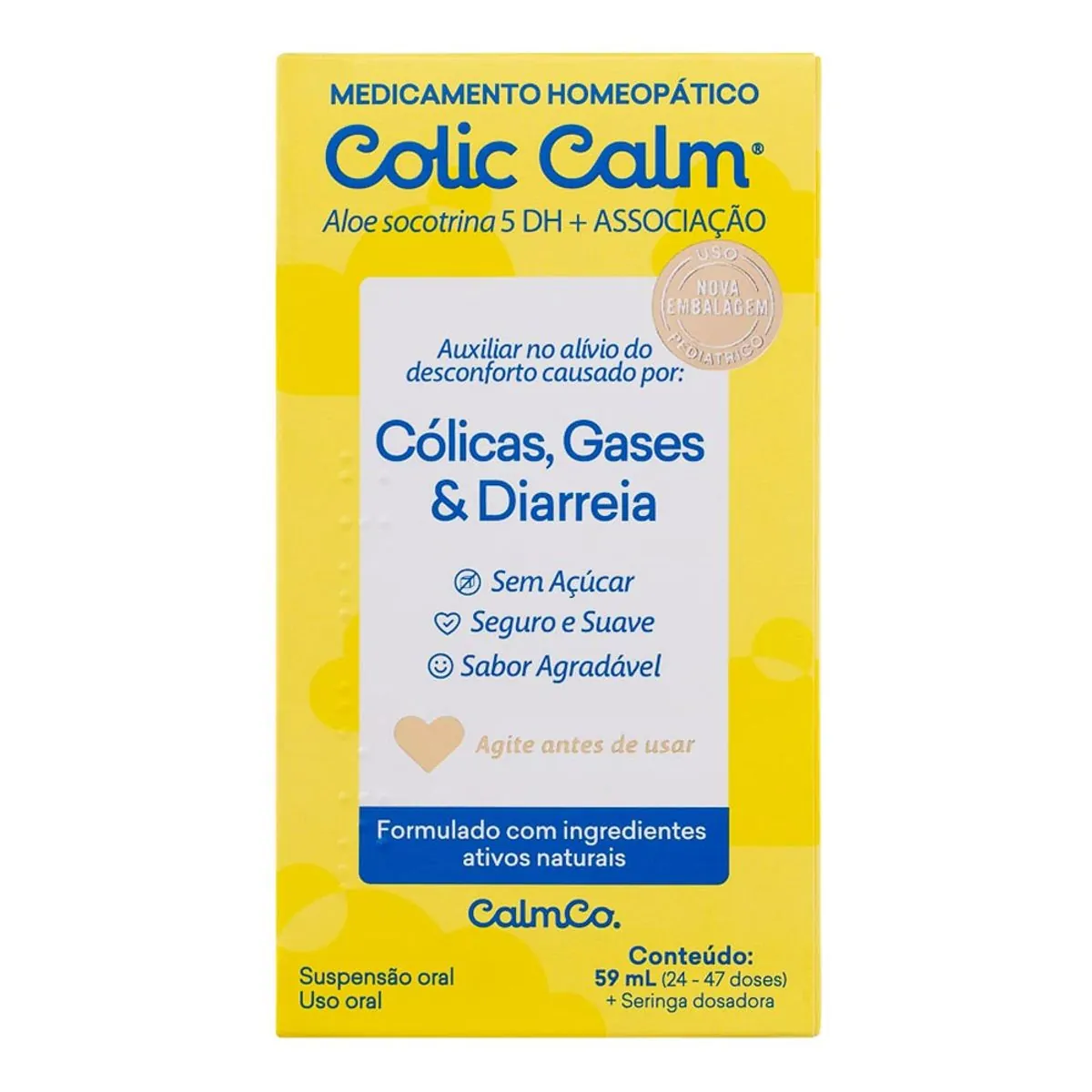 Antigases e Antidiarreico Colic Calm 5DH/ml 59ml