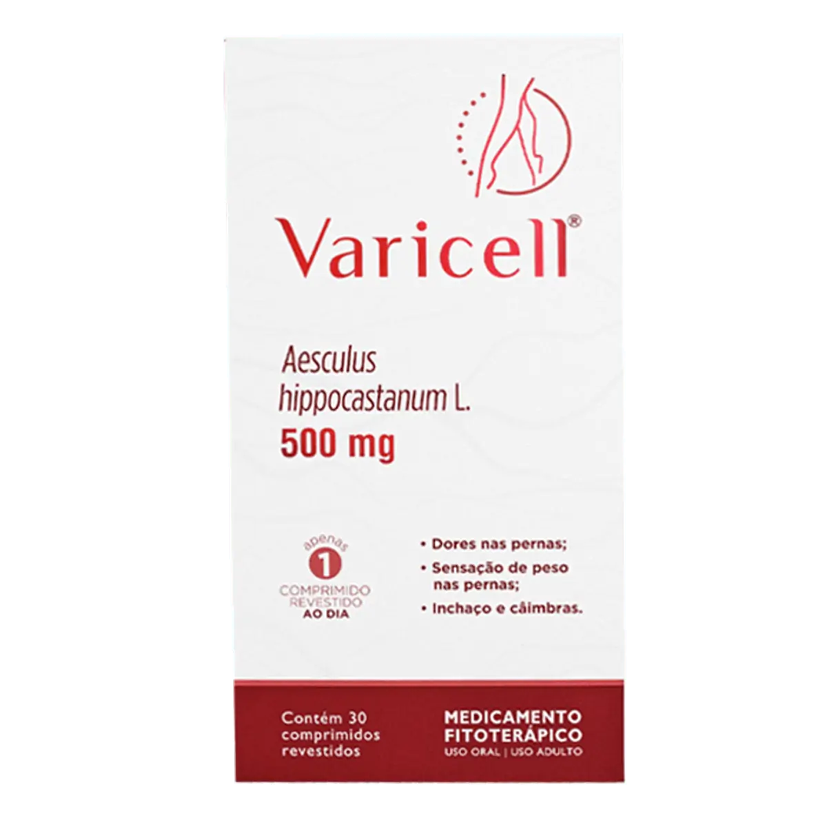 Fitoterápico e Vasoprotetor Varicell Phyto 500mg 30 Cápsulas