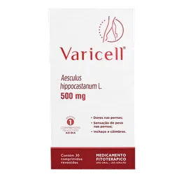 Fitoterápico e Vasoprotetor Varicell Phyto 500mg 30 Cápsulas