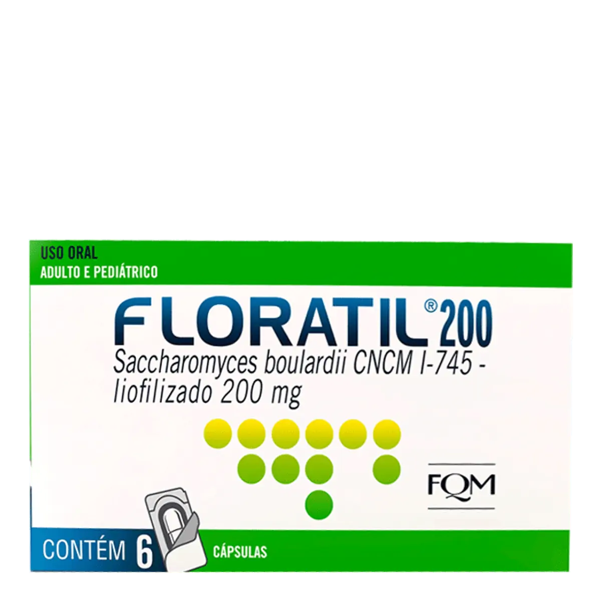 Probiótico Floratil 200mg FQM 6 Cápsulas