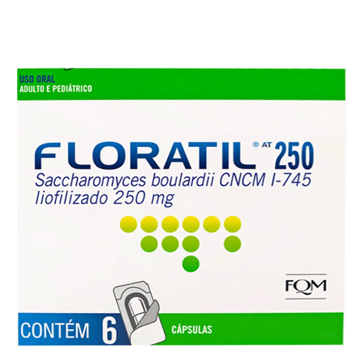 Probiótico Floratil AT 250mg FQM 6 Cápsulas