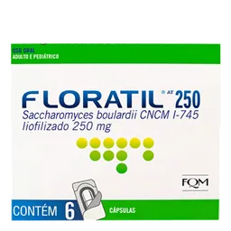 Probiótico Floratil AT 250mg FQM 6 Cápsulas