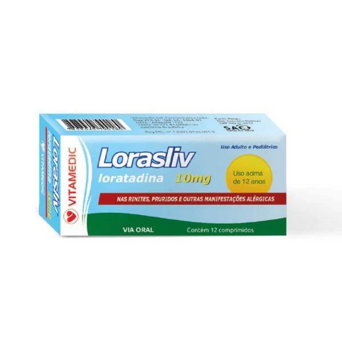 Lorasliv 10mg 12 Comprimidos