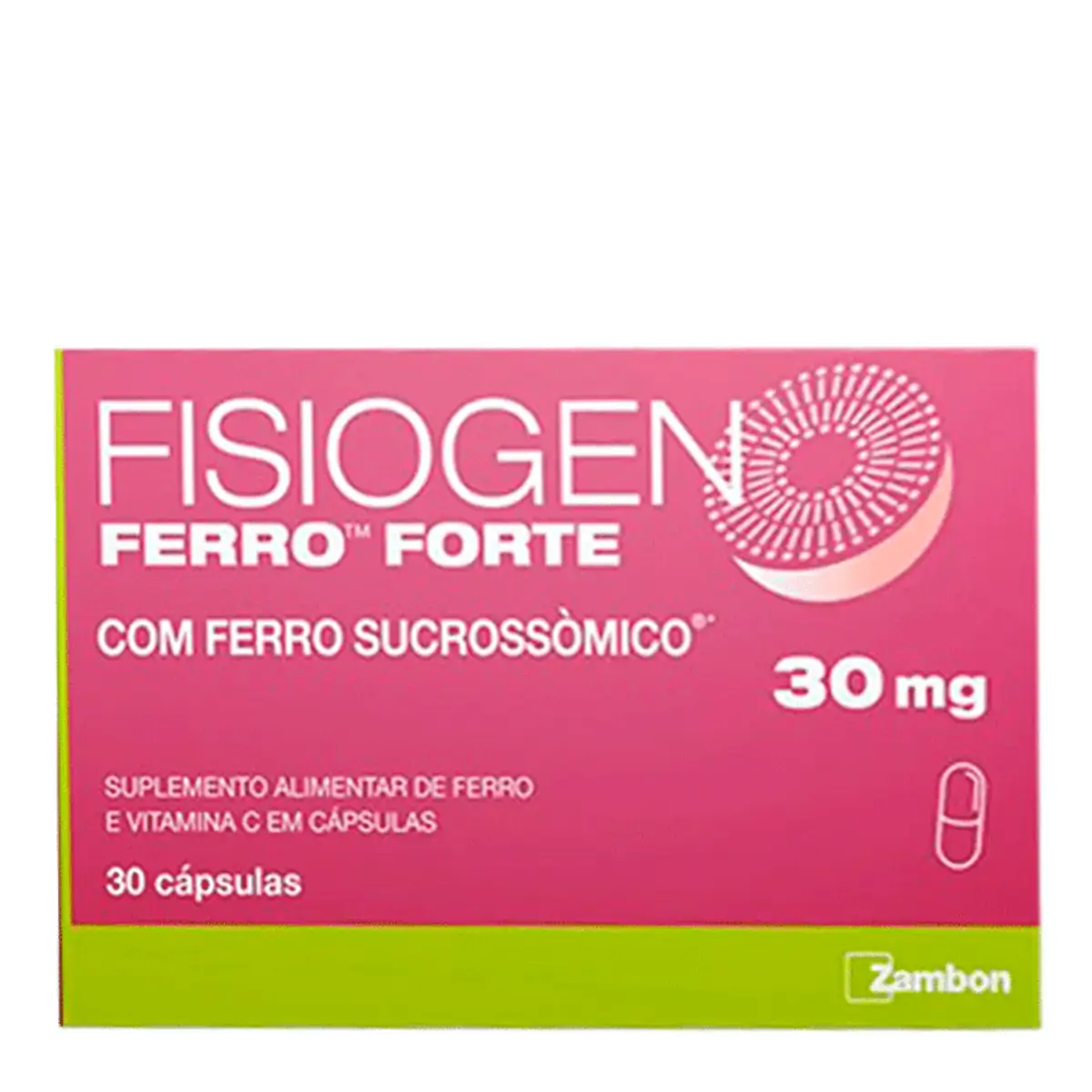 Suplemento Alimentar Fisiogen Ferro Forte 30 Cápsulas