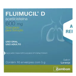 Expectorante Fluimucil-D 600mg 16 Envelopes