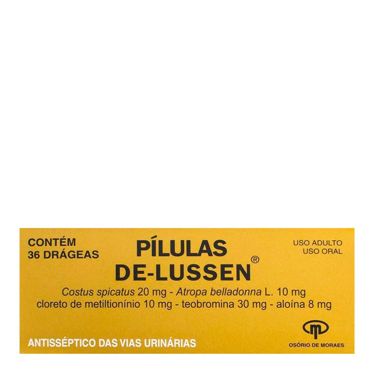 Antisséptico Lussen 8mg + 10mg + 30mg + 10mg + 20mg 36 Drágeas