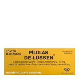 Antisséptico Lussen 8mg + 10mg + 30mg + 10mg + 20mg 36 Drágeas