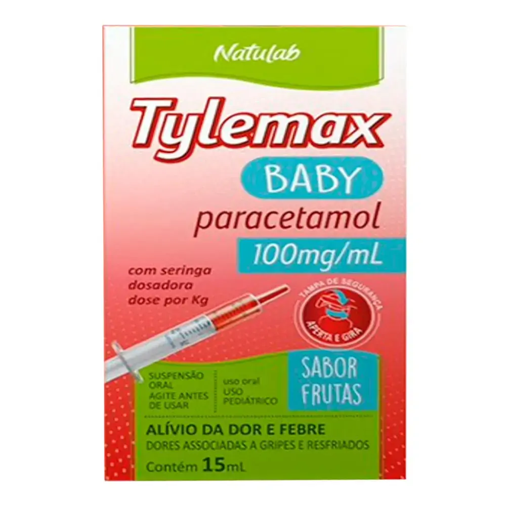Tylemax Baby e Criança 100mg/mL Natulab 1 Frasco com 15mL + Seringa Dosadora