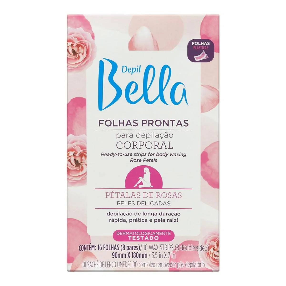 Folhas Para Depilação Corporal Depil Bella Pétalas De Rosas 16 Folhas