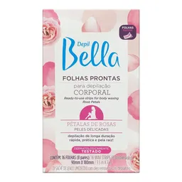 Folhas Para Depilação Corporal Depil Bella Pétalas De Rosas 16 Folhas