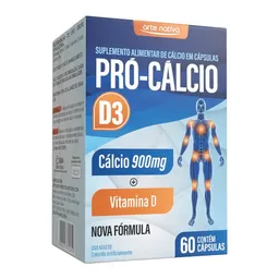 Pró-Cálcio + D3 C/60 Cápsulas 900mg - Arte Nativa