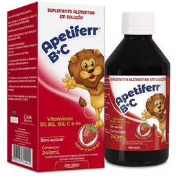 Apetiferr B+C Morango 240ml - Arte Nativa