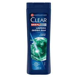 Shampoo Anticaspa Clear Men Limpeza Diária 2 em 1 200ml