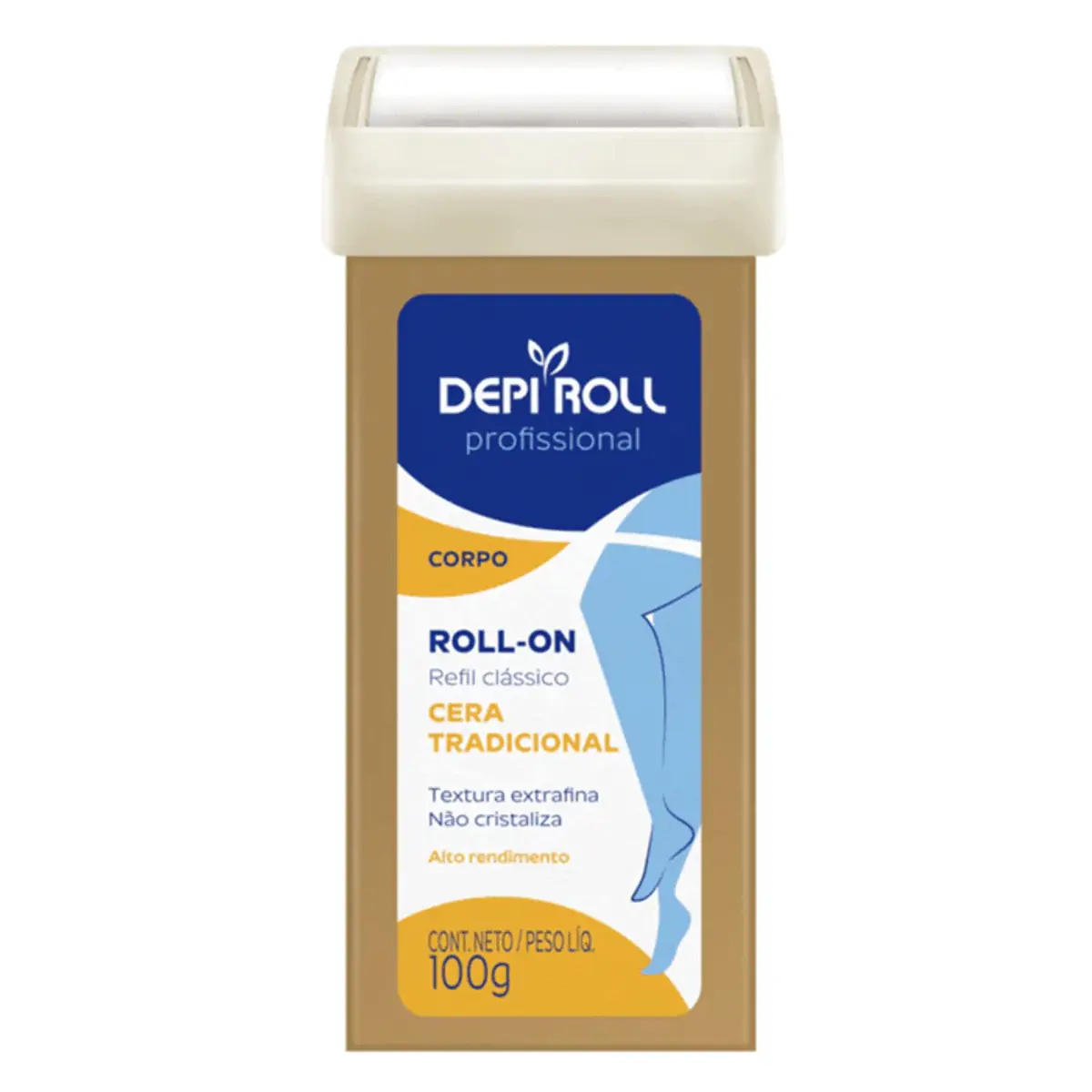 Cera Depilatória Corporal Depi Roll Tradicional Refil 100g