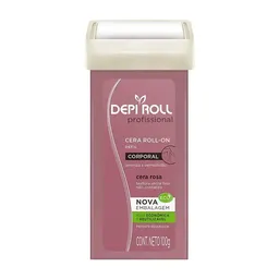 Cera Rol Depi Roll Tampa Fixa - Rosa - 100g