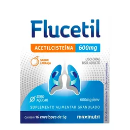 Flucetil 600mg Maxinutri 16 Envelopes com 5g Cada