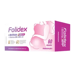 Folidex L-Metilfolato C/60 Cápsulas - Maxinutri