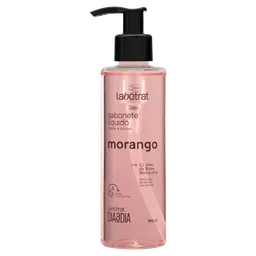 Sabonete Líquido Corporal e Facial Labotrat Morango com Óleo de Rosa Mosqueta Dia a Dia 190ml