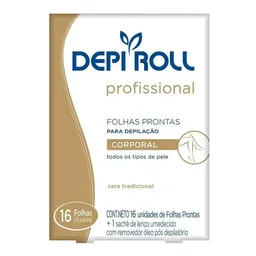 Folhas Depilatórias DepiRoll - Tradicional - 16Un