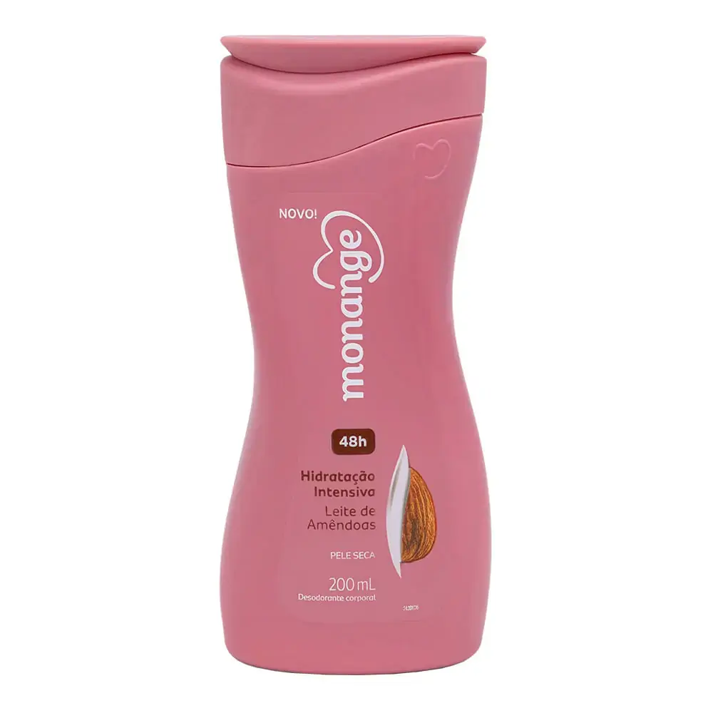 Desodorante Corporal Monange Hidratação Intensiva Pele Seca 200ml