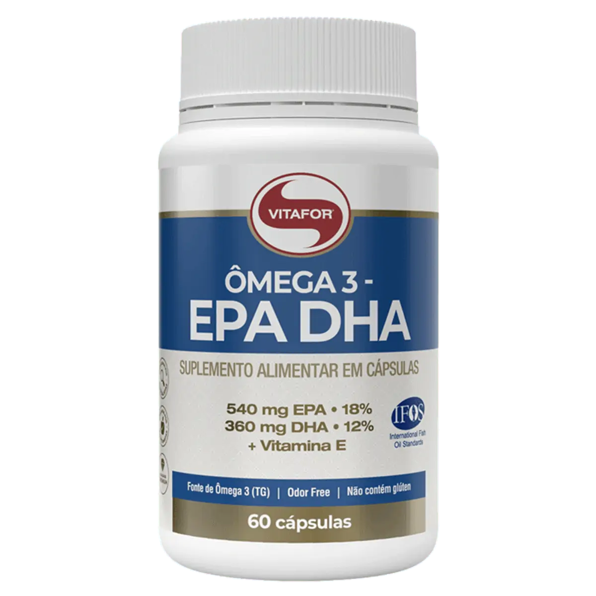 Ômega 3 + Vitamina E Vitafor 60 Cápsulas