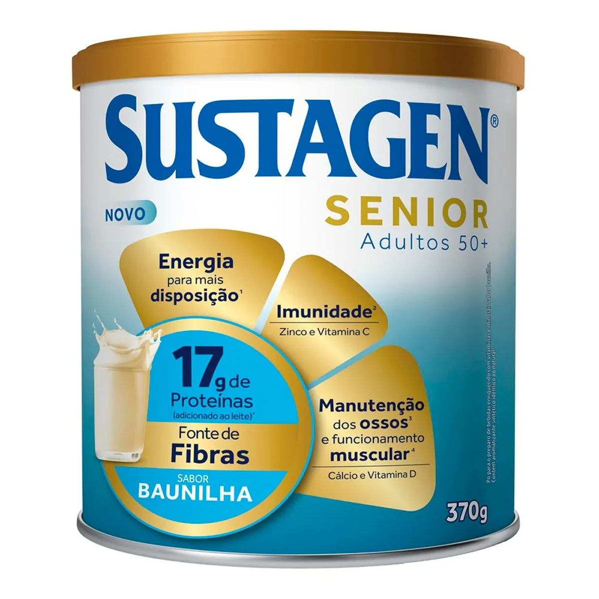 Complemento Alimentar Sustagen Senior Adultos 50+ Baunilha 370g