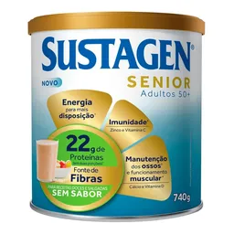 Complemento Alimentar Sustagen Senior Adultos 50+ Sem Sabor 740g