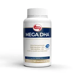 Mega DHA Vitafor 1000mg com 120 cápsulas