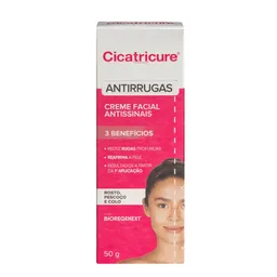 Creme Facial Cicatricure Antissinais Redutor de Rugas 50g