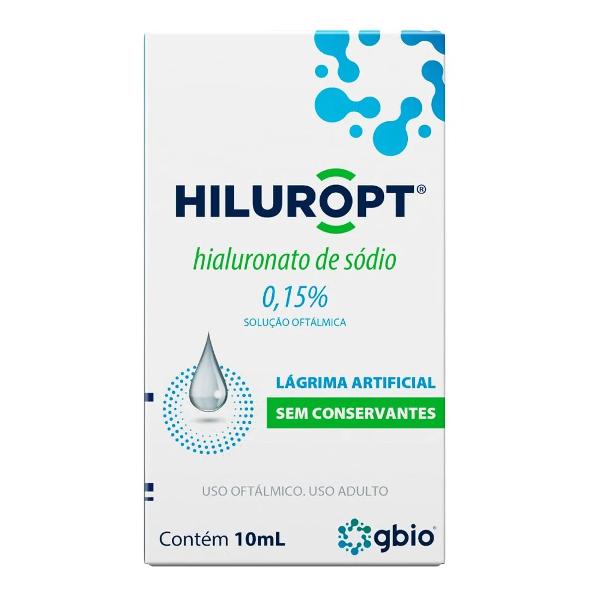 Colírio Lubrificante Hiluropt 1,5mg/ml 10ml