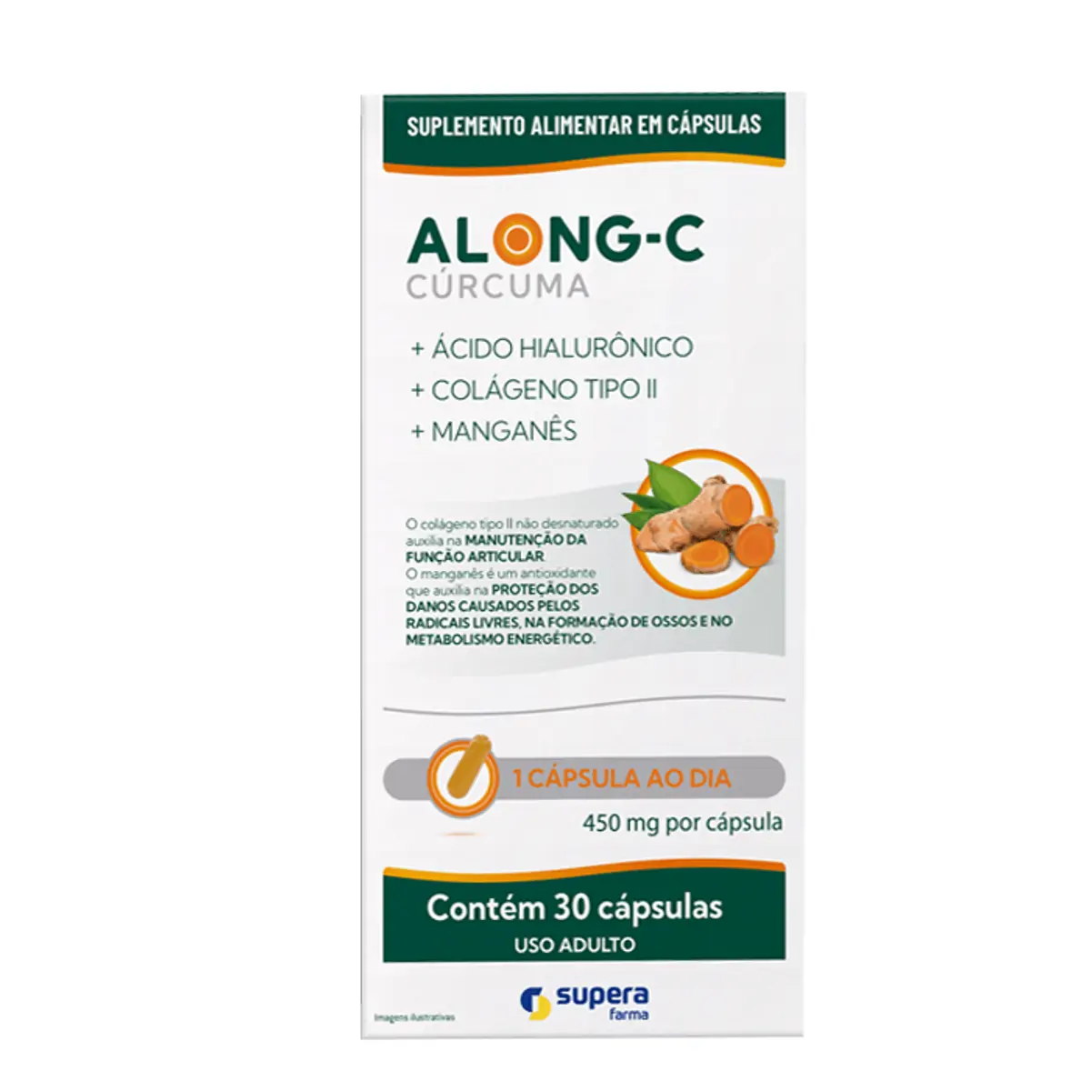 Suplemento Alimentar Along-C Supera 30 Cápsulas