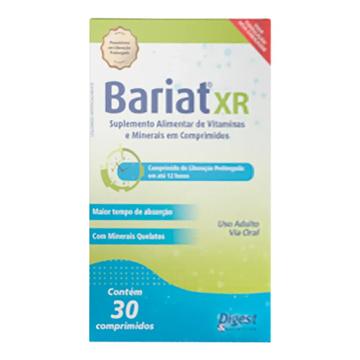 Suplemento Alimentar Bariat Xr 30 Comprimidos De Liberação Prolongada