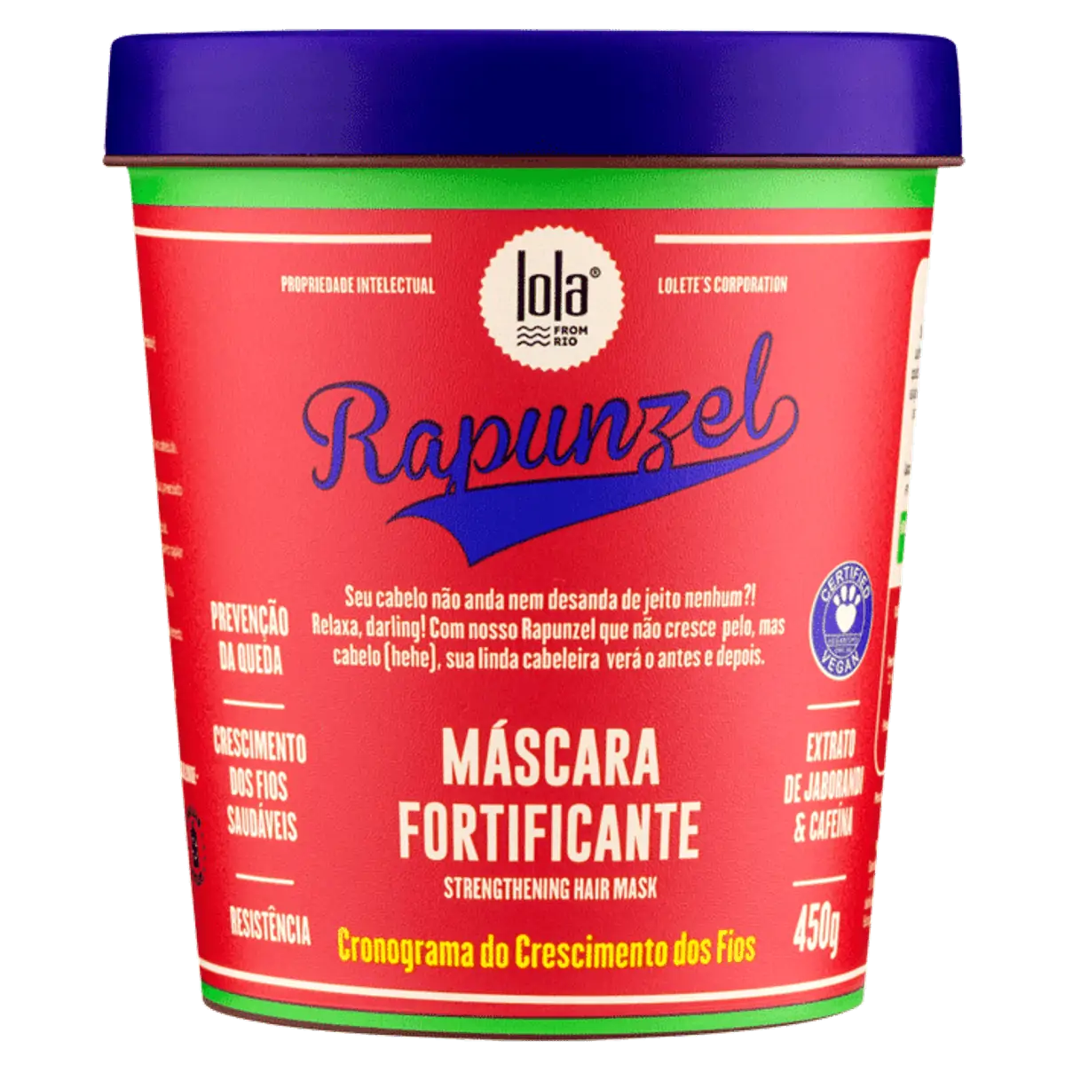 Máscara Capilar Fortificante Lola From Rio Rapunzel 450g