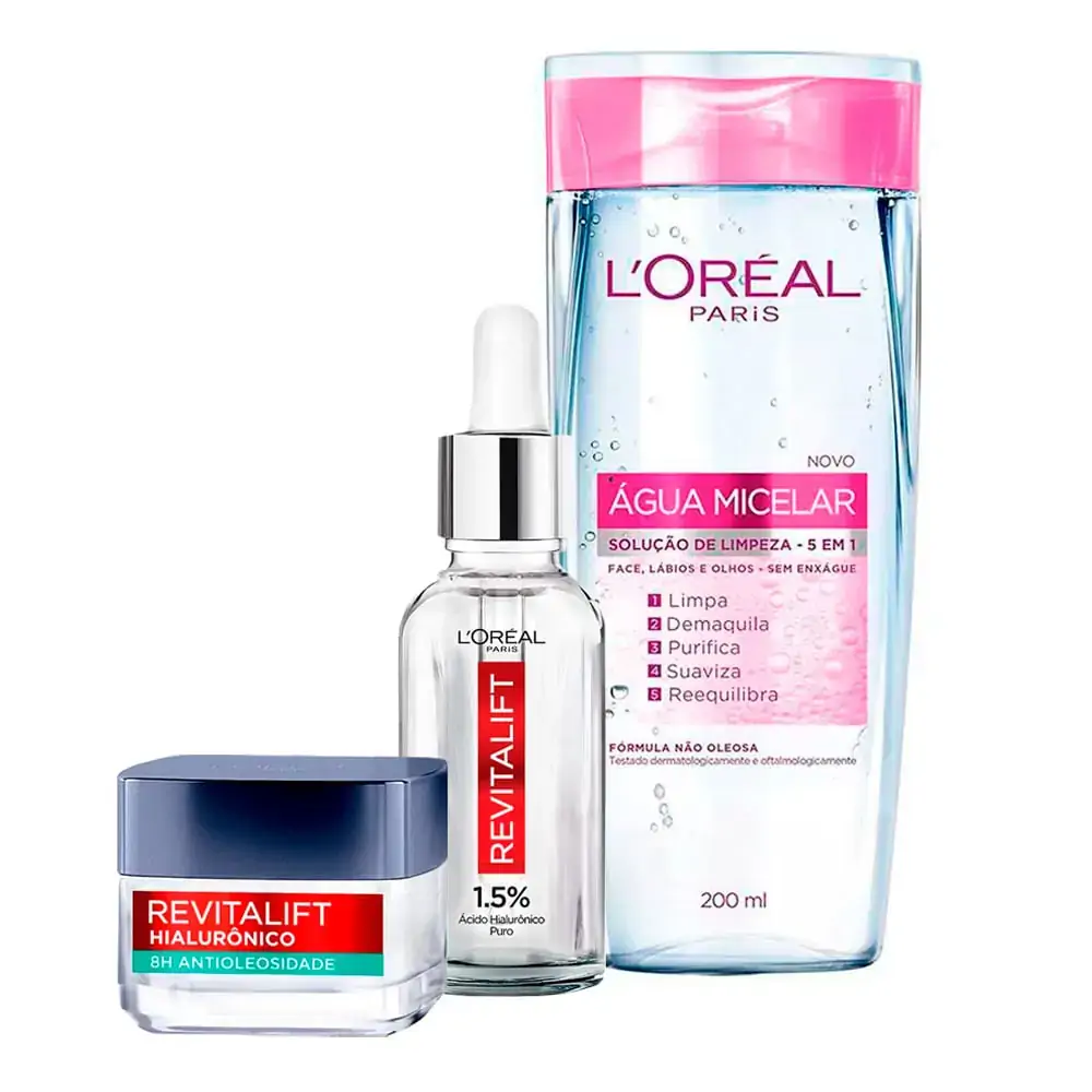 Água Micelar LOréal Paris Solução de Limpeza 5 em 1 200ml