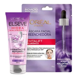 Creme Hidratação Noturna LOréal Paris Elseve Hidra Hialurônico 200g