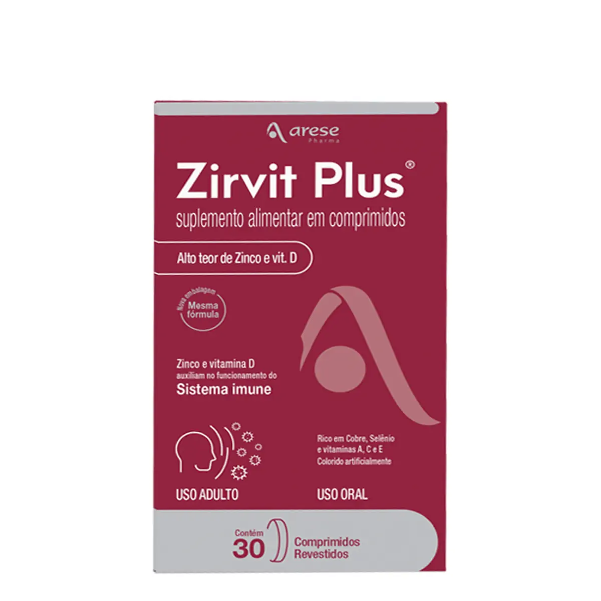 Zirvit Plus Arese 30 Comprimidos Revestidos