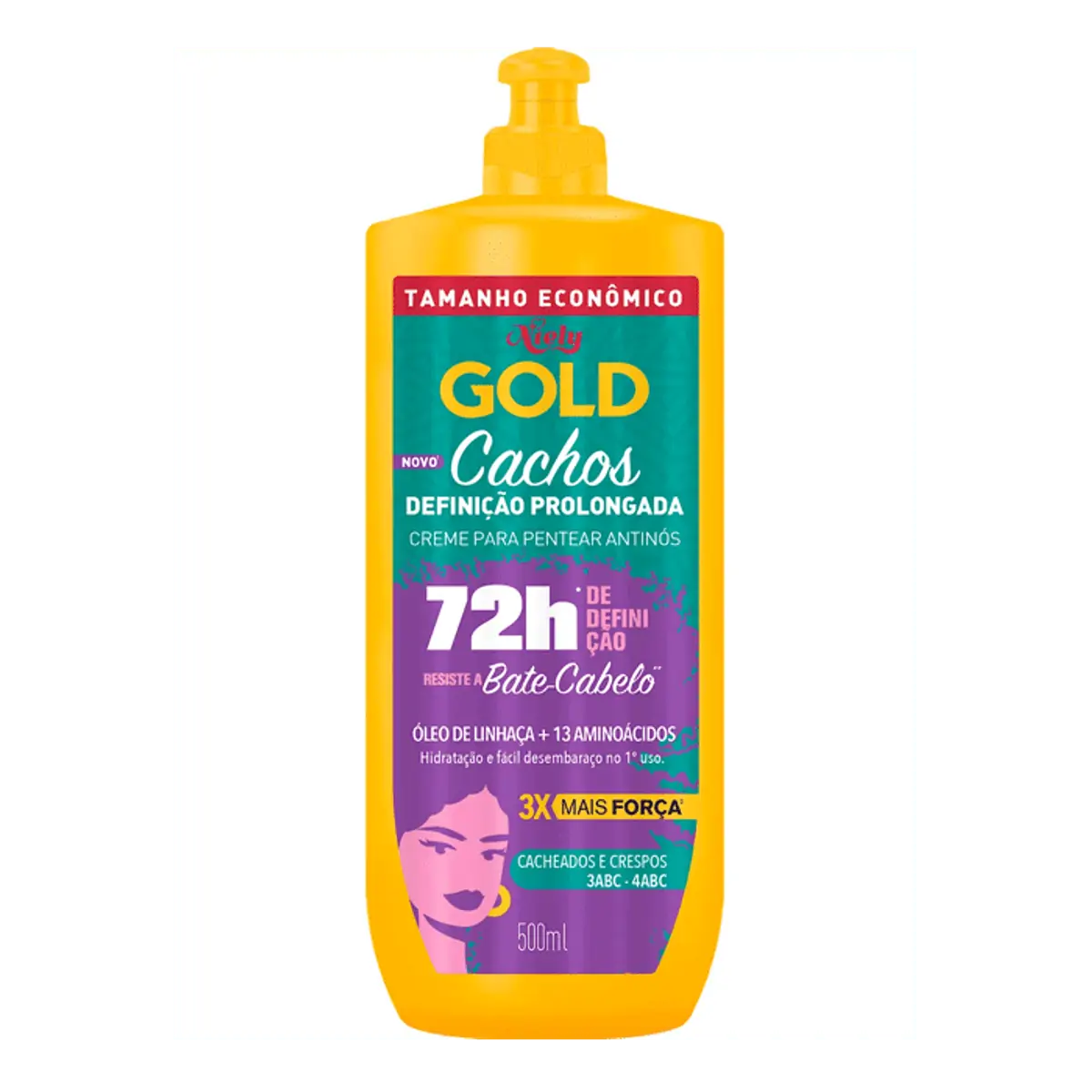 Creme Para Pentear Niely Gold Cachos Definição Prolongada 500ml