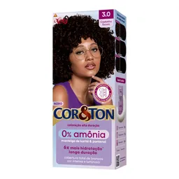 Tinta de Cabelo Niely Cor&Ton Creme 3.0 Castanho Escuro