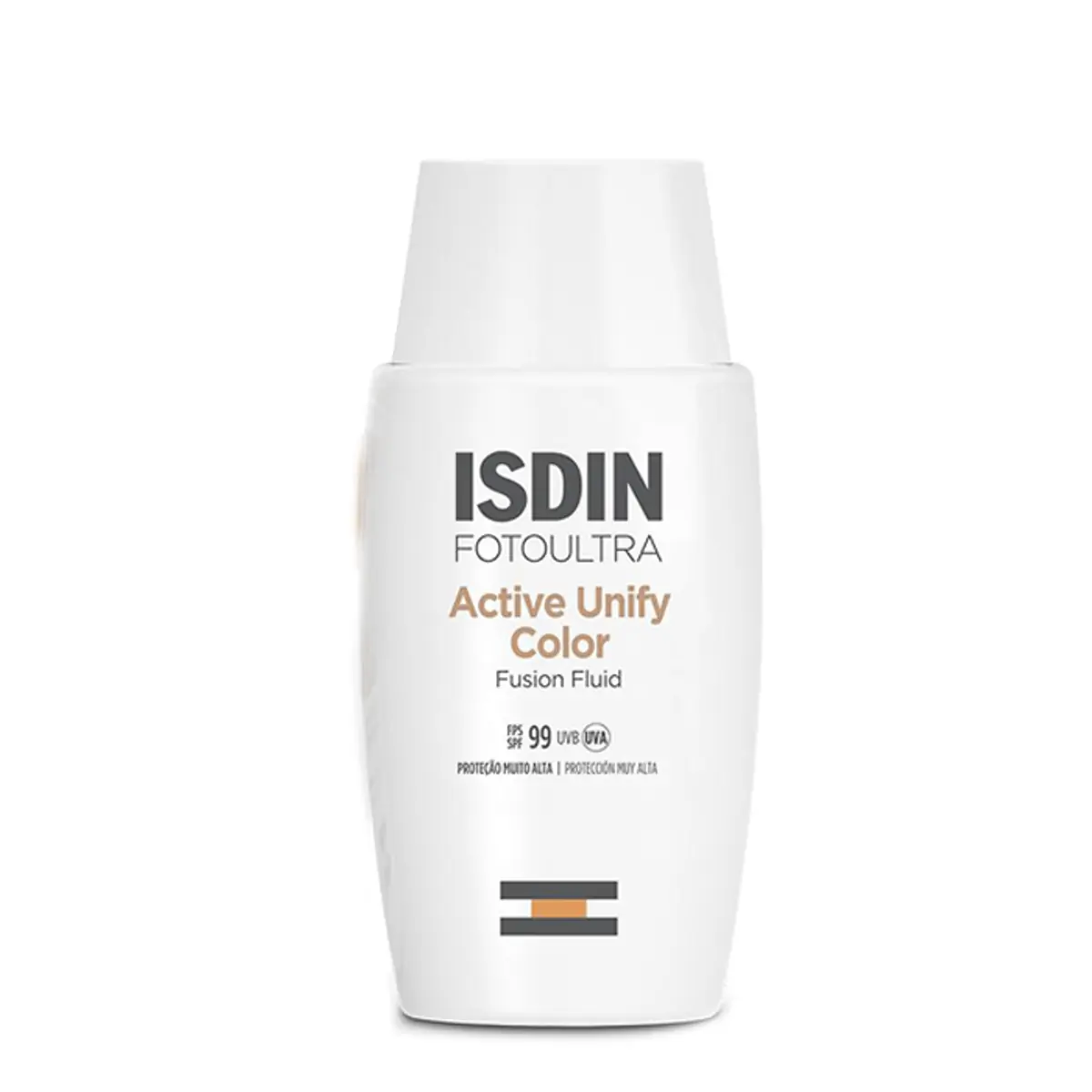 Protetor Solar Facial Isdin FPS 99 Fotoultra Active Unify Color 50ml Fluído