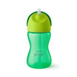 Copo com Canudo Curvado 300ml Philips Avent - SCF798/01 - Verde